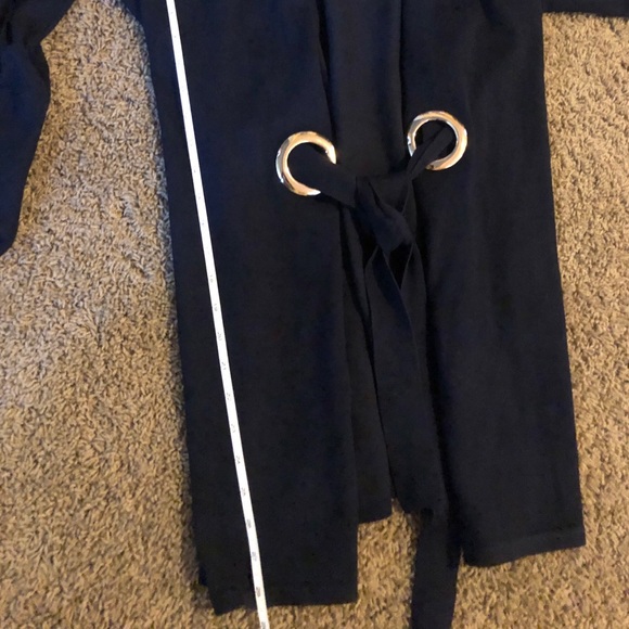 Navy Blue Self Tie Cardigan L - Picture 6 of 8